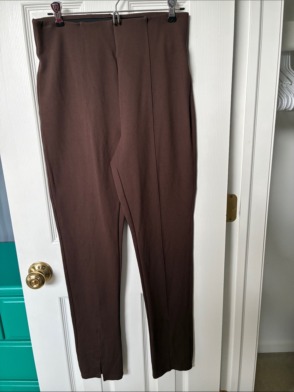 Old Navy Skinny high rise pants  in Brown with Black Waistband